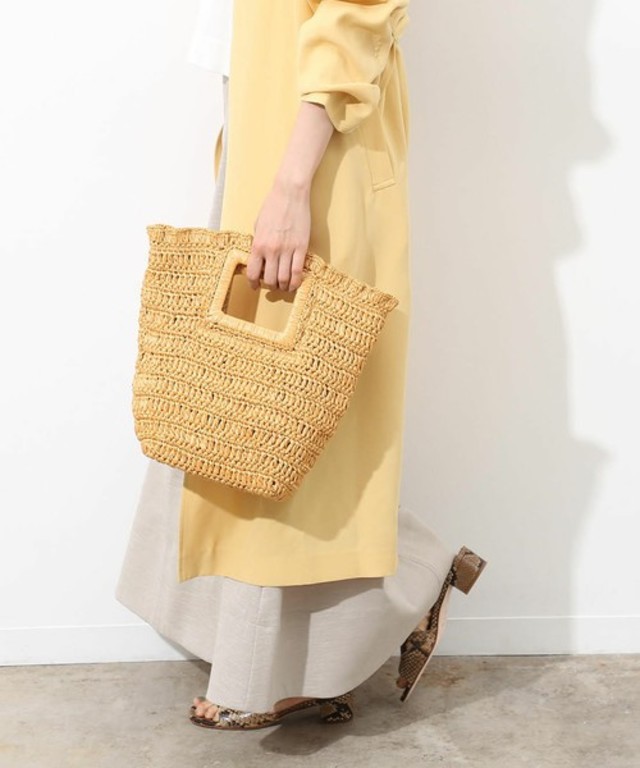 スクエアかごバッグ