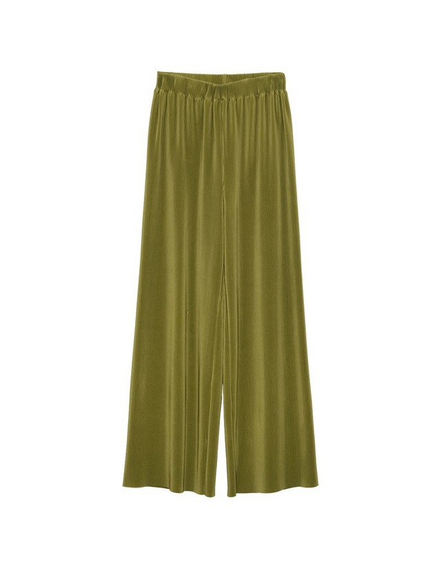 マットプリーツリラックスパンツ