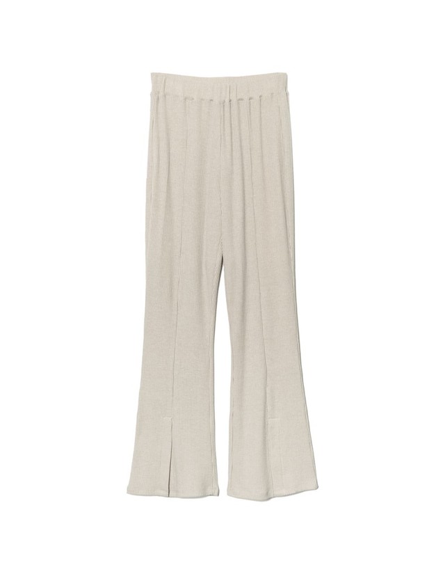 センターシームスリットパンツ