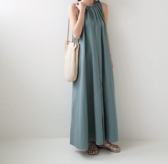 アメリカンスリーブワンピース