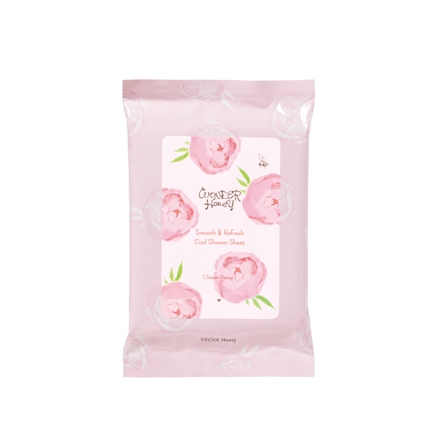 素肌すっきりクールシャワーシートスウィートピオニー（10枚入）