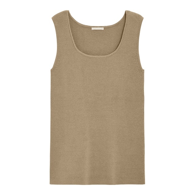 リブニットタンクトップ