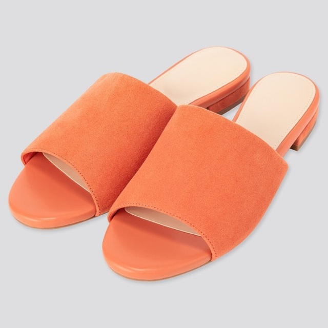 オープントゥフラットミュール