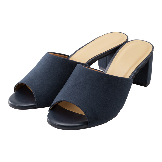 コンフォートオープントゥヒールミュール