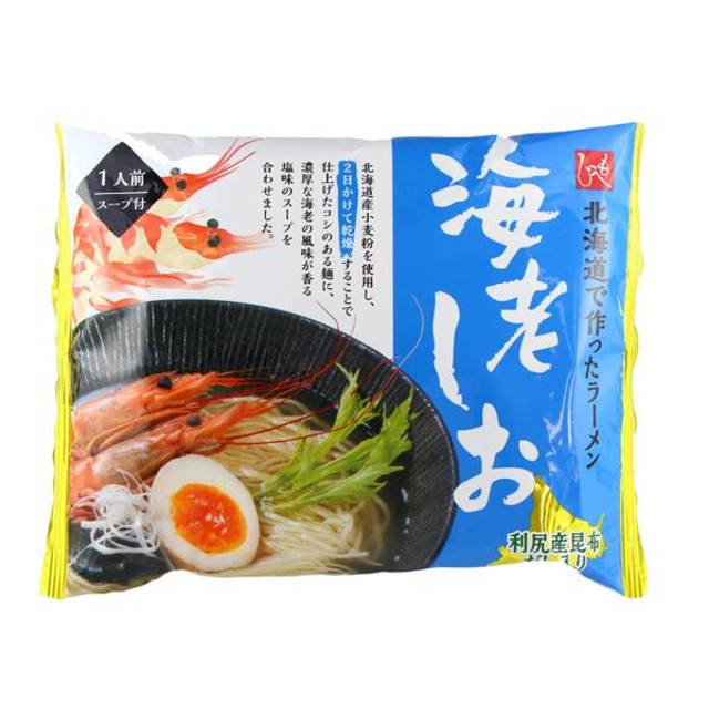 北海道でつくったラーメン　海老しお　106g