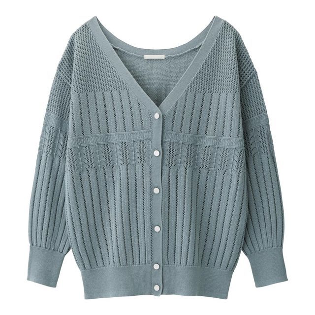 透かし編みカーディガン