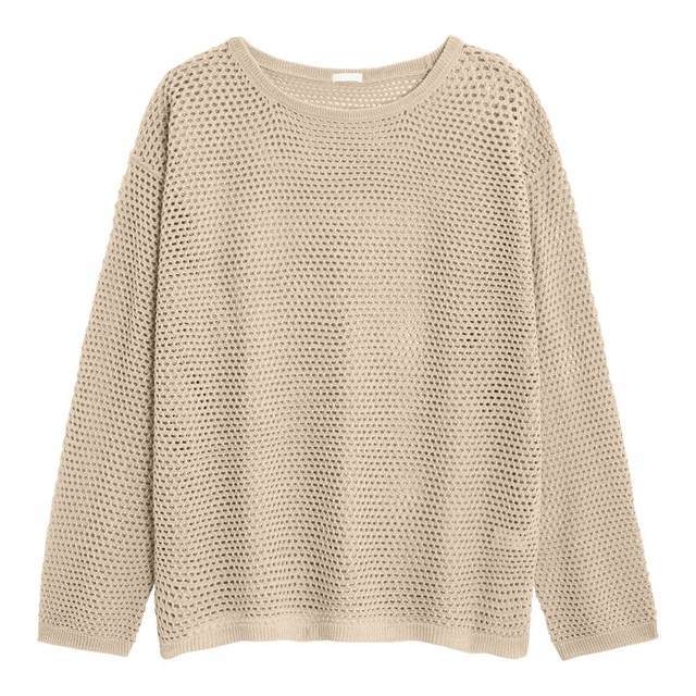 メッシュオーバーサイズセーター