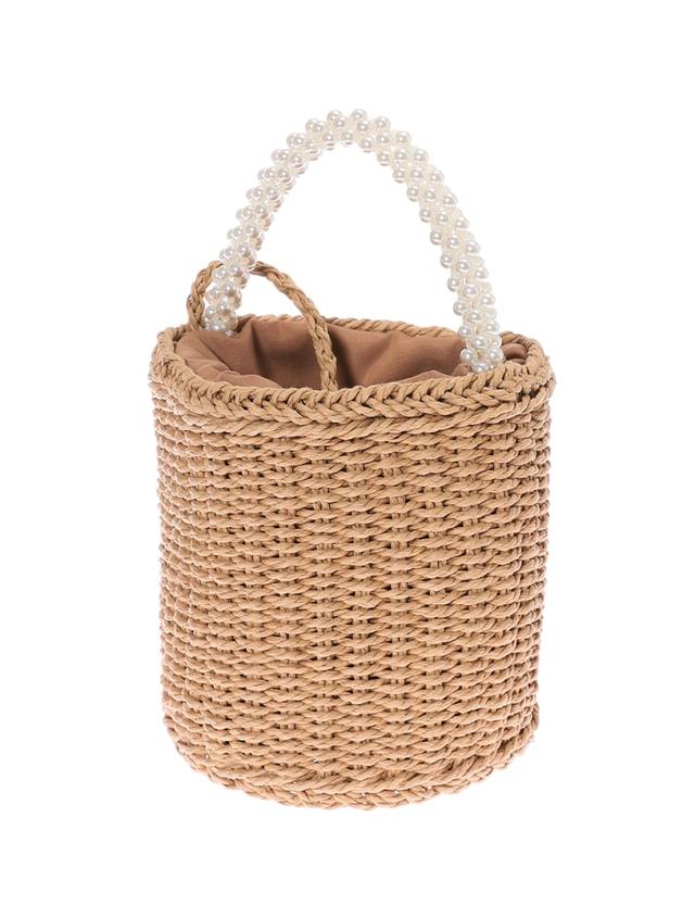 パールハンドルバケツかごバッグ