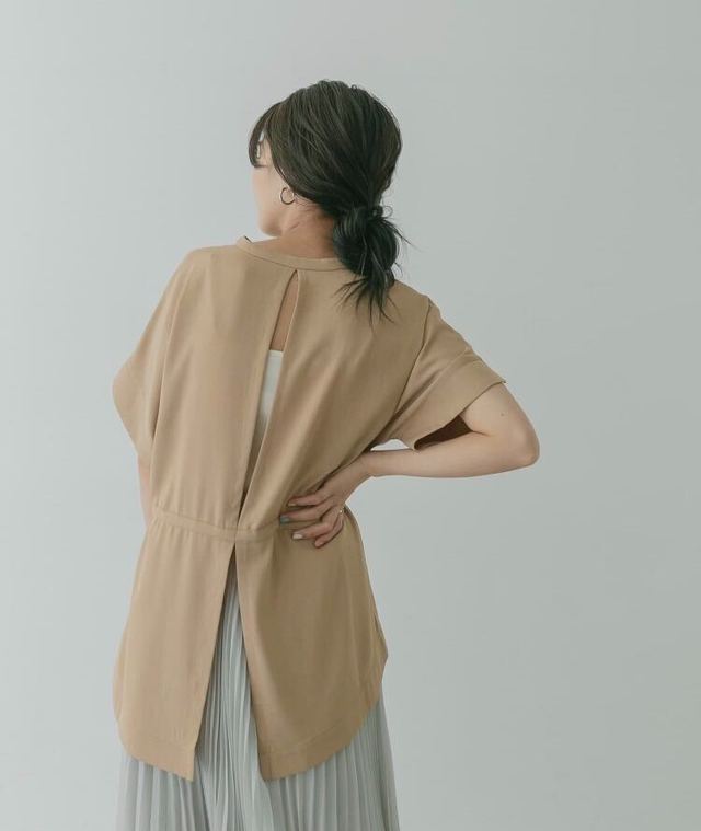 バックウエストギャザーブラウス