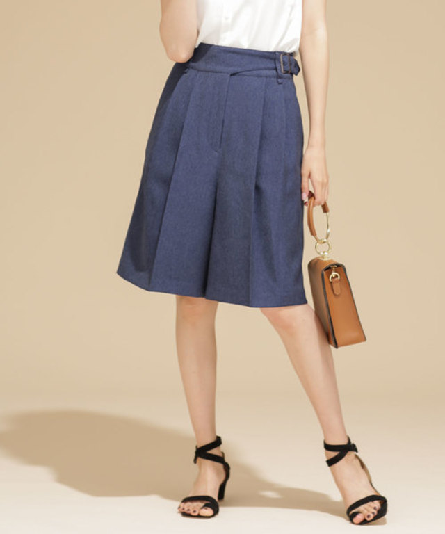 シャンブレーショートパンツ