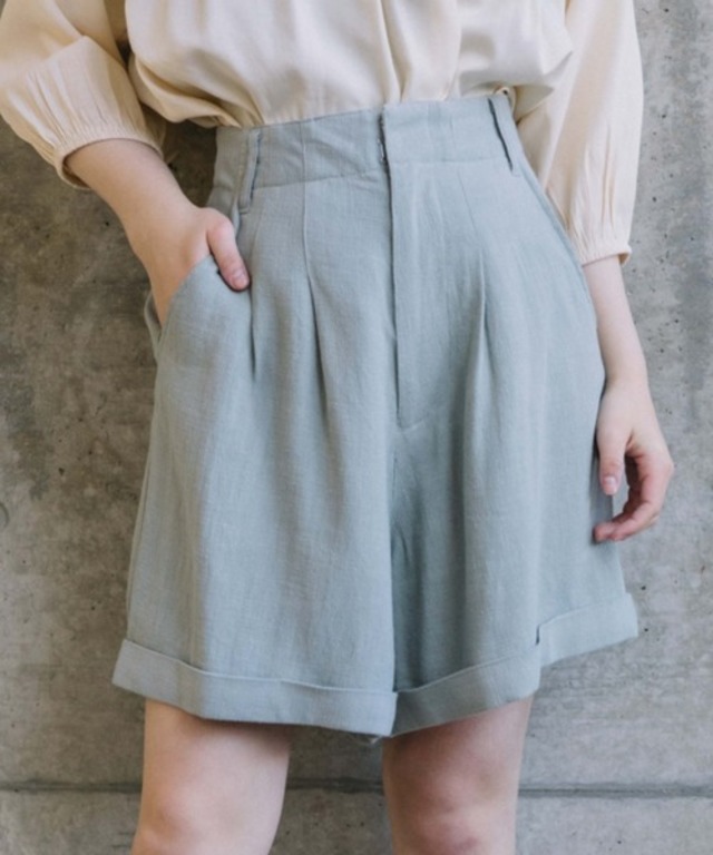 レーヨン麻スラブパンツ