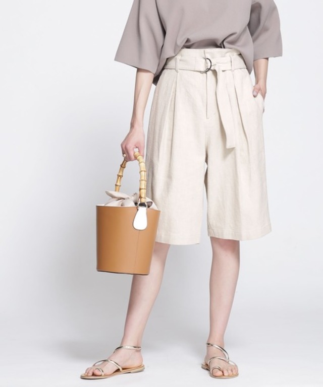 ベルト付きハーフパンツ