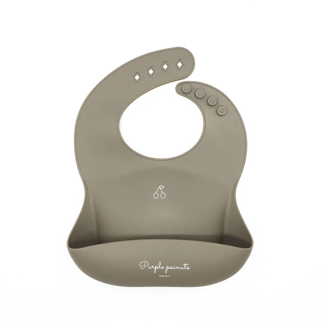 シリコンビブ(お食事スタイ)クレイブラウン