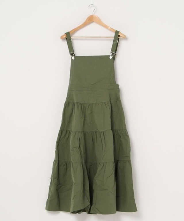 サロペット風ティアードワンピース