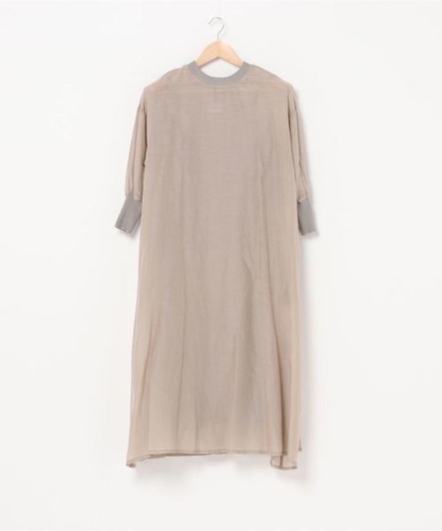 【Audrey and John Wad】コットンシルク前後2wayシアーロングワンピース