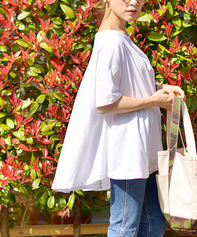 ゆったりAラインシルエットカットソー