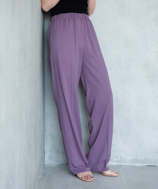 センタープレスセミワイドカラースラックス