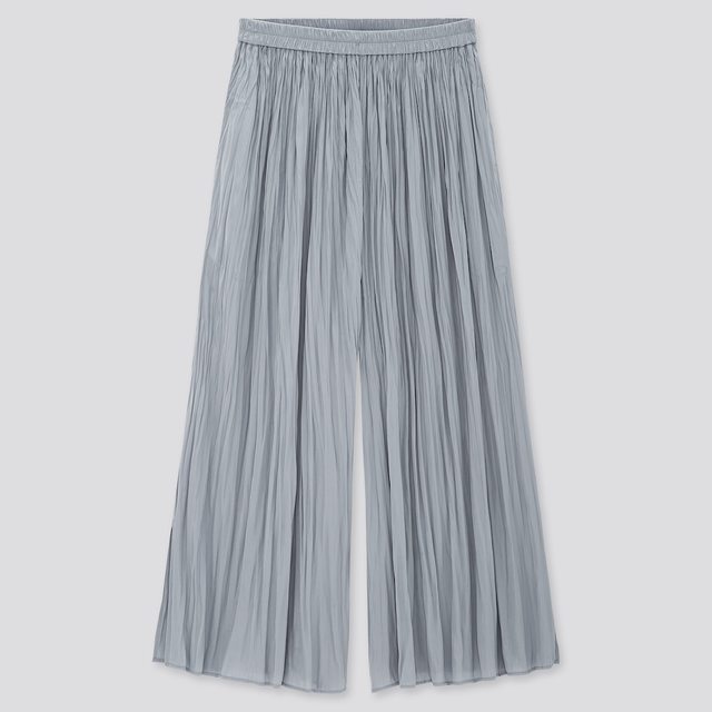 ワッシャーサテンスカートパンツ