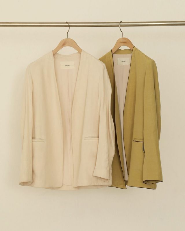 Piping Linen Jacket