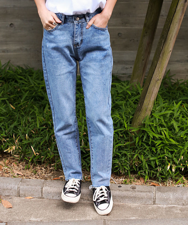 カットオフテーパードデニムパンツ◆WEB限定◆