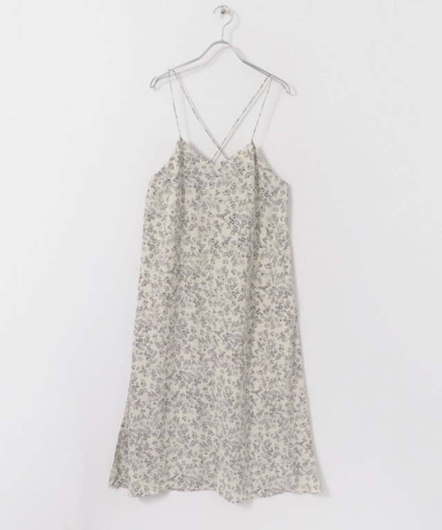 フラワープリントキャミソールワンピース