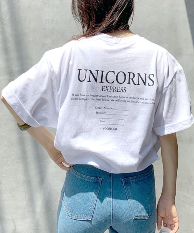 UNICORNSオーバーサイズプリントTシャツ