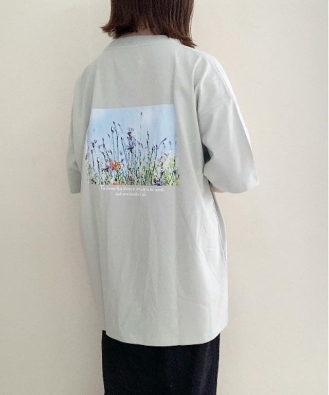 Flower/art グラフィックカットソー　ファッションインフルエンサー uki×anown 限定コラボ