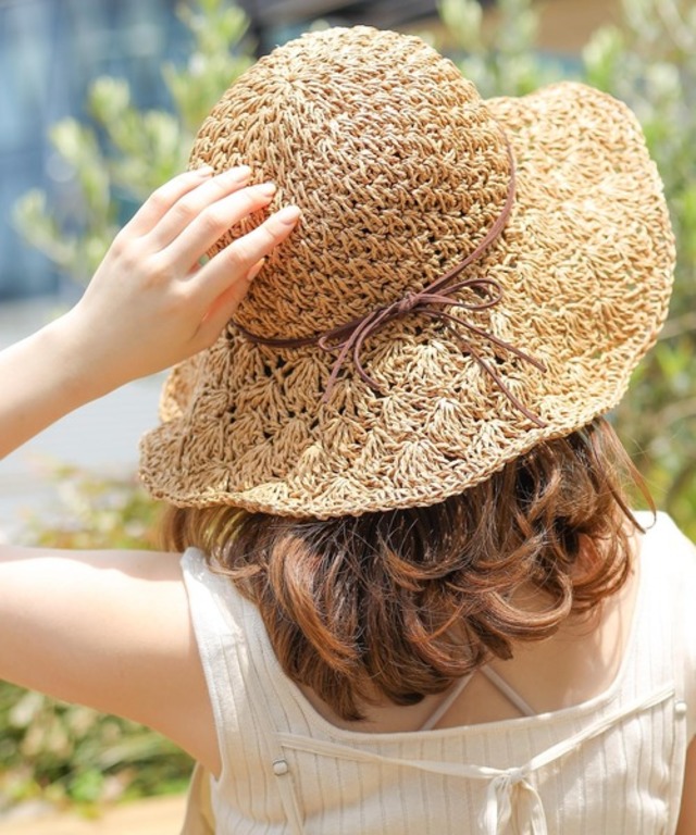 細リボンペーパーハット