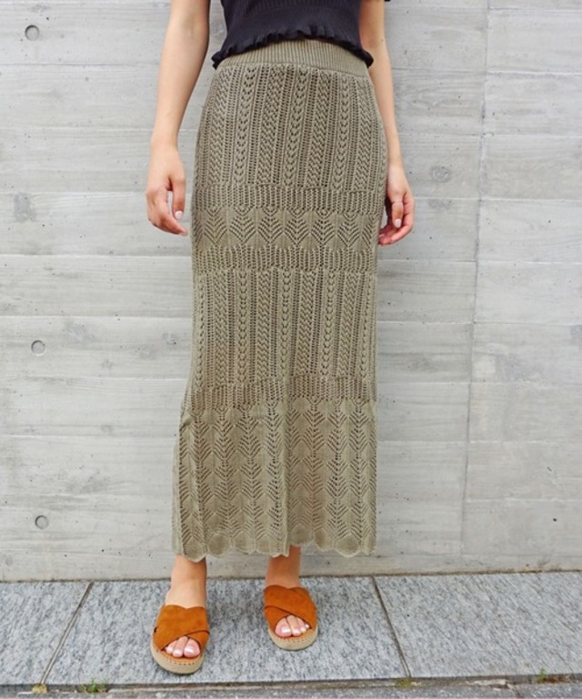 【ZOZO限定】クロシェタイトスリットスカート