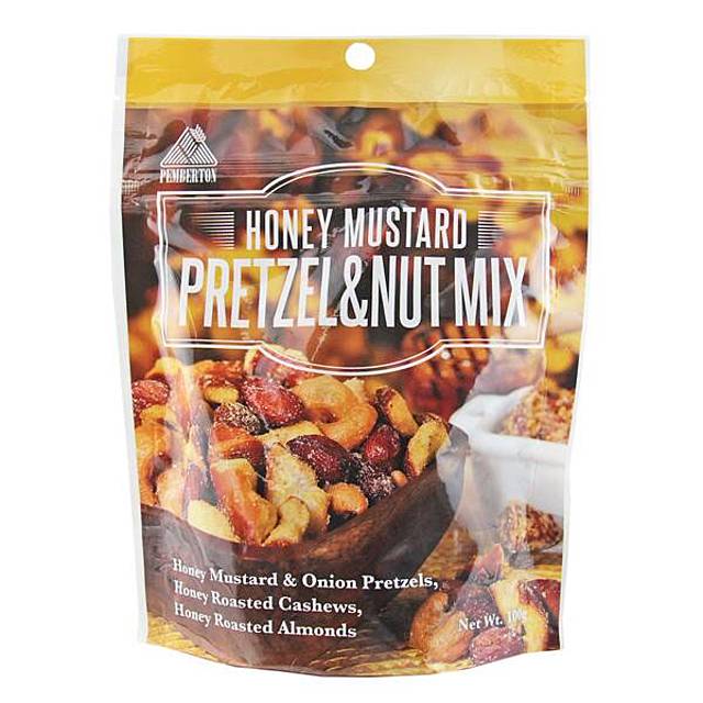 ハニーマスタード　プレッツェル＆ナッツミックス　100g