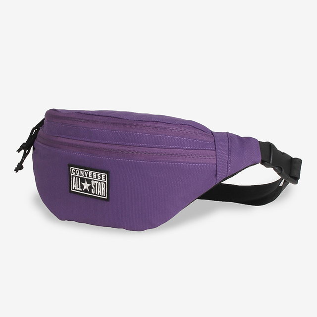 カラー 2ジップ ウエストバッグ