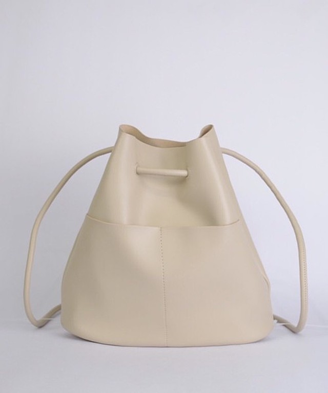 3WAY PU 巾着 リュック