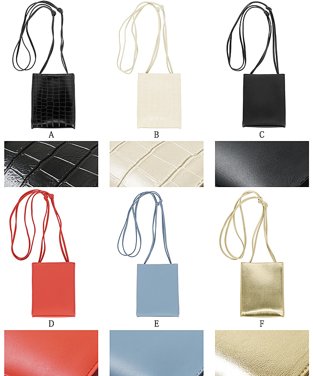 スクエアショルダーバッグ