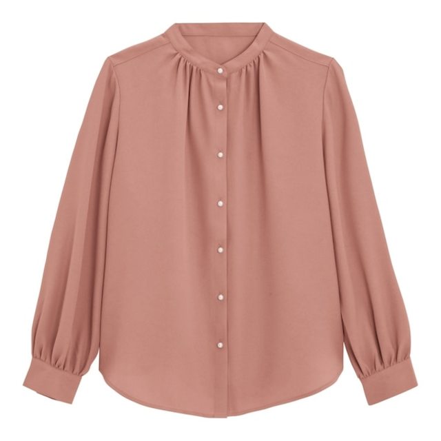 パールボタンブラウス(長袖)Z