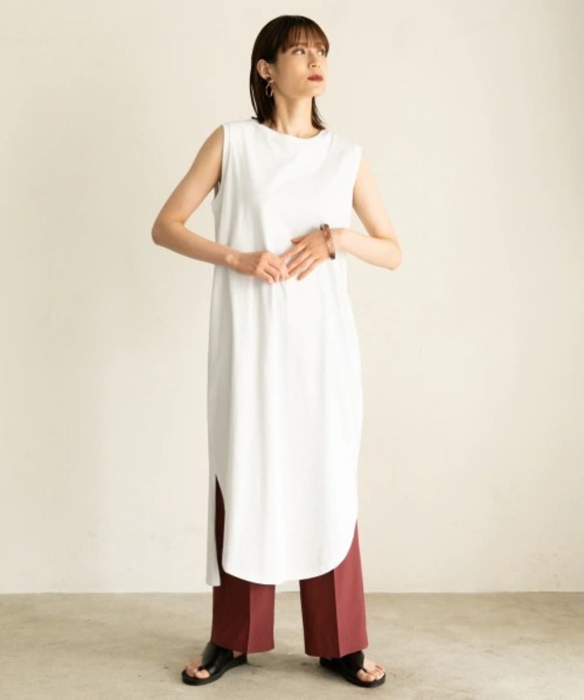 USAコットンワンピノースリーブ