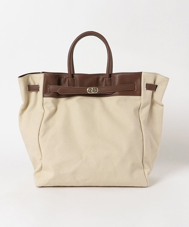 ベルトモチーフキャンバストートバッグ