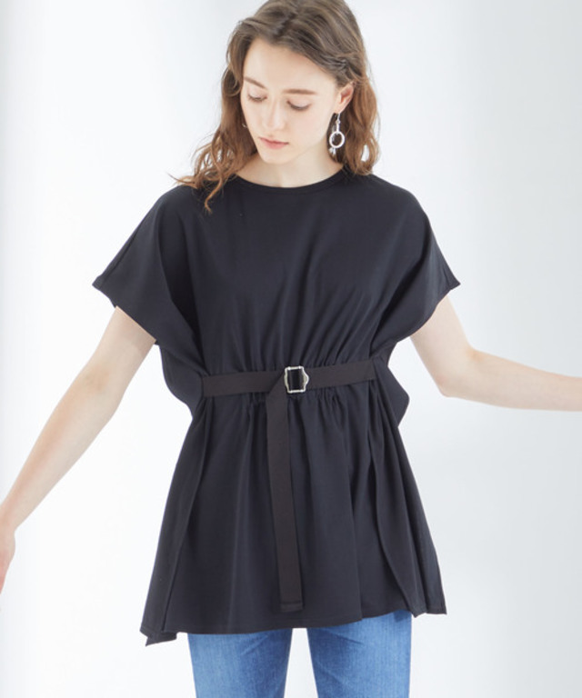 2wayベルトポイント ビックシルエットトップス
