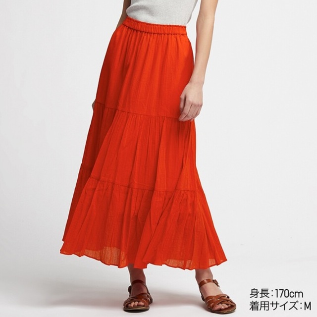 ティアードロングスカート（丈標準86～90cm）