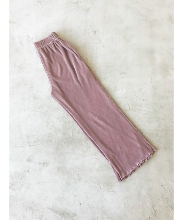 misato×VACANCY　ミニプリーツサテンパンツ