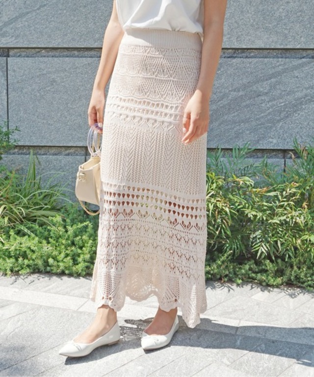 クロシェフレアースカート