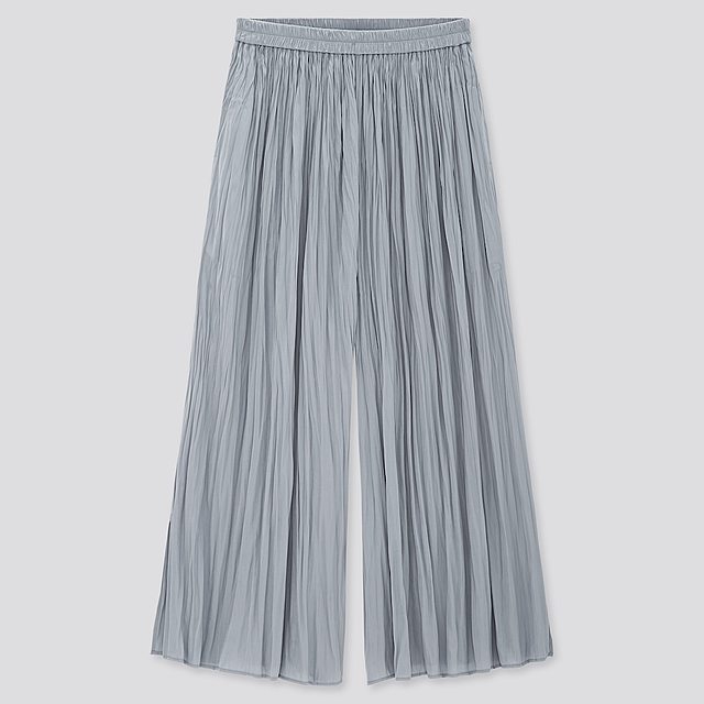 ワッシャーサテンスカートパンツ