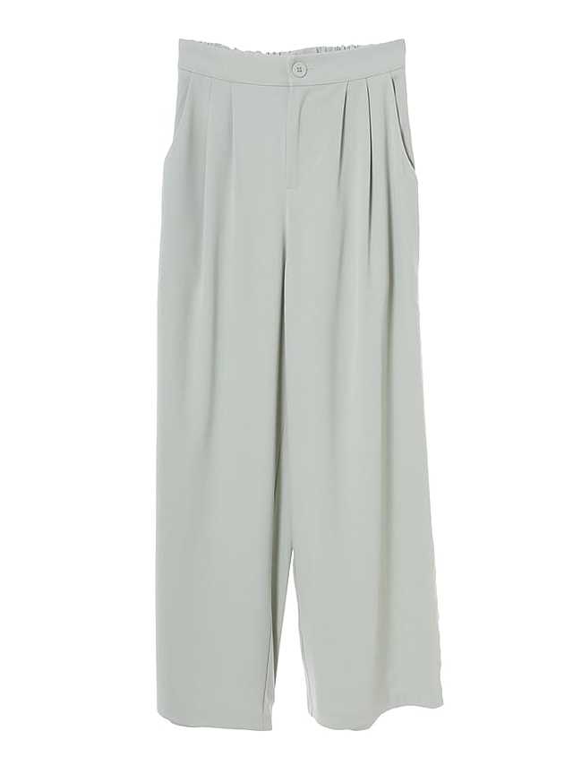 フロントタックカラーワイドパンツ