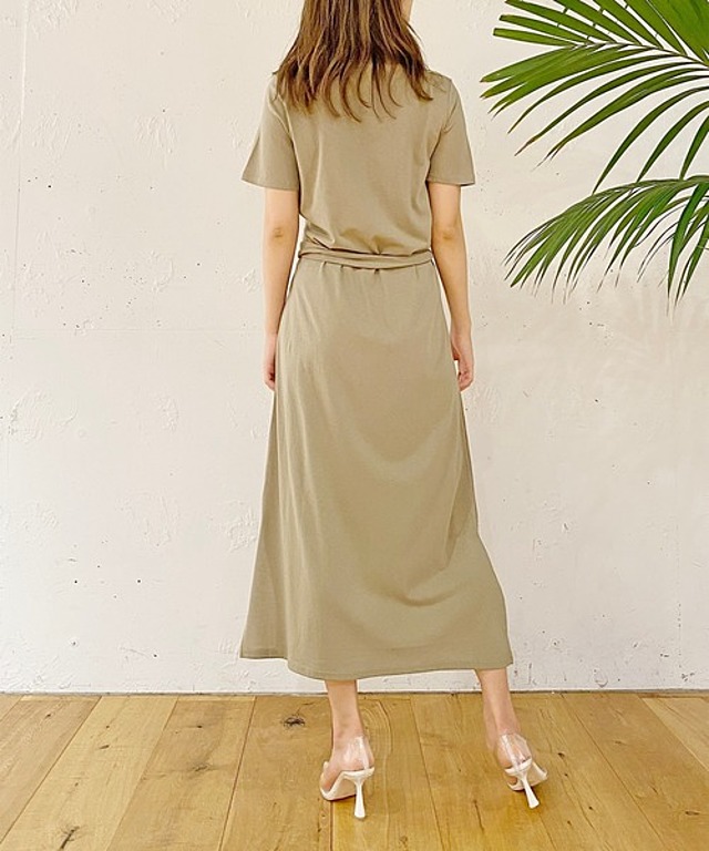 ZOZOTOWN限定 カットカシュクールリボンワンピース