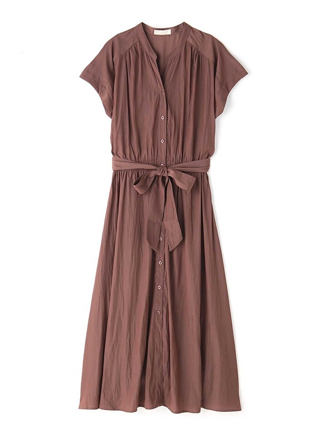 マットサテンスキッパーガウンワンピース