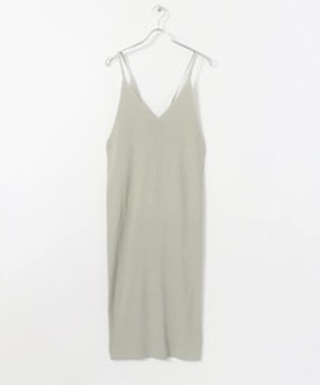 バックシャンニットキャミソールワンピース