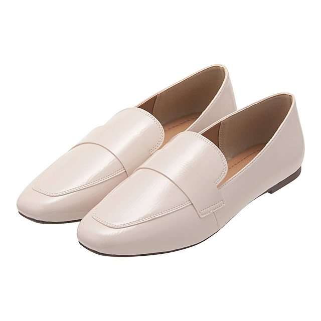 シフォンフラットローファー