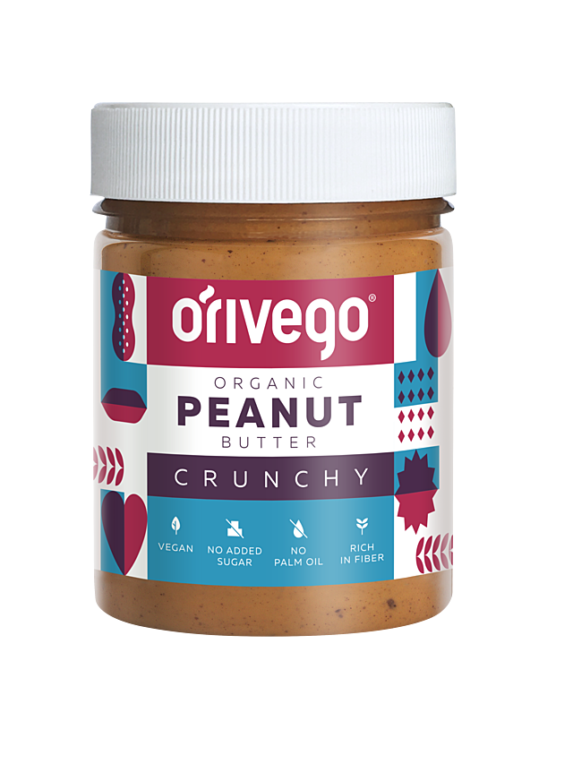 ピーナッツバター　クランチ【北欧産、オーガニック、ビーガン】