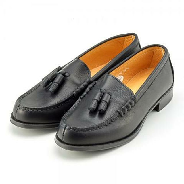 スムース素材のタッセルローファー #NA303