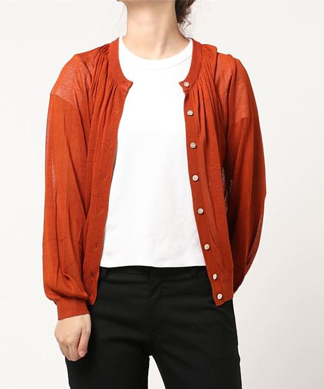 シアーニットカーディガン