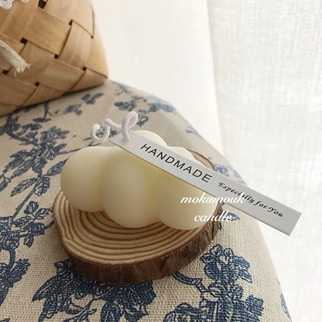 ふわふわ雲のキャンドル